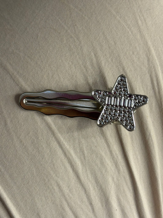 SILVER MIÜ MIÜ HAIR PIN